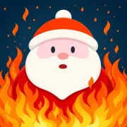 Santa on Fire