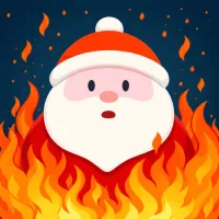 Santa on Fire